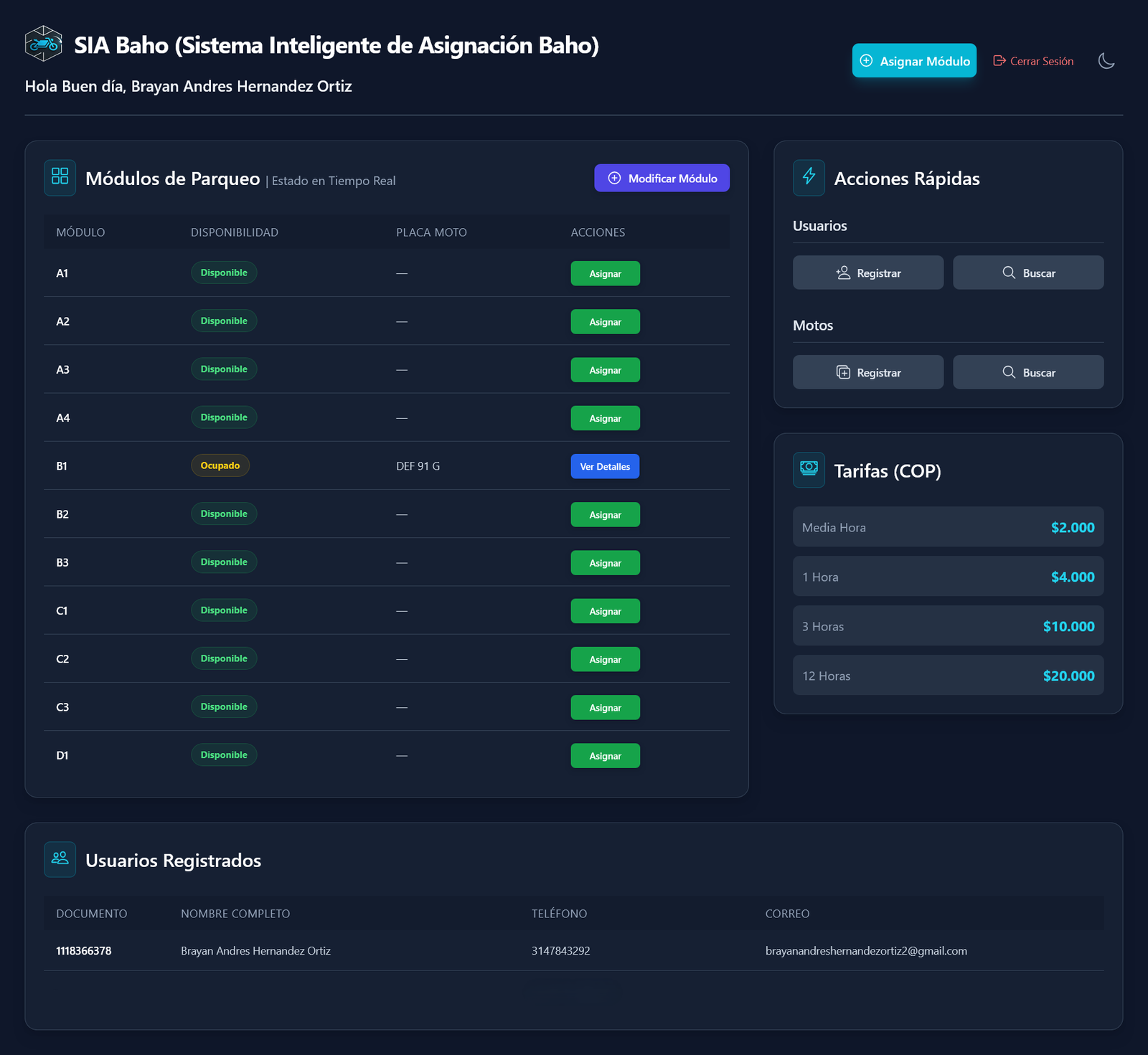 Imagen del proyecto SIA BAHO